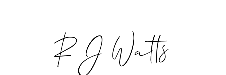 You can use this online signature creator to create a handwritten signature for the name R J Watts. This is the best online autograph maker. R J Watts signature style 2 images and pictures png