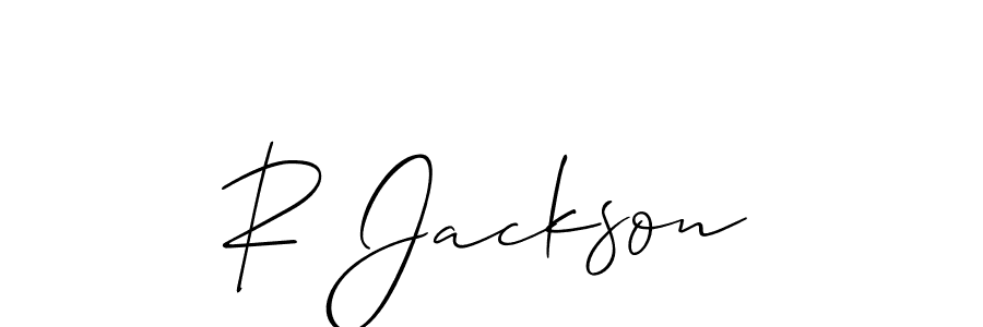 Best and Professional Signature Style for R Jackson. Allison_Script Best Signature Style Collection. R Jackson signature style 2 images and pictures png