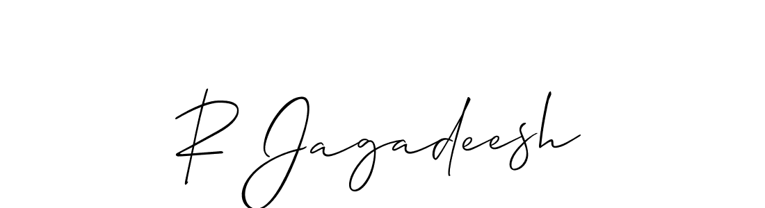 R Jagadeesh stylish signature style. Best Handwritten Sign (Allison_Script) for my name. Handwritten Signature Collection Ideas for my name R Jagadeesh. R Jagadeesh signature style 2 images and pictures png