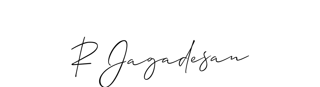 How to Draw R Jagadesan signature style? Allison_Script is a latest design signature styles for name R Jagadesan. R Jagadesan signature style 2 images and pictures png