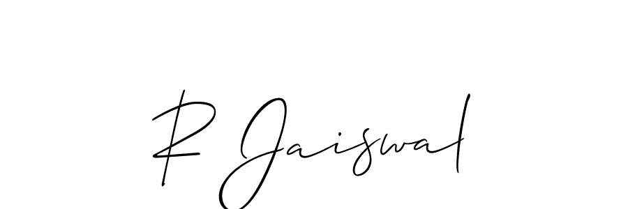 Similarly Allison_Script is the best handwritten signature design. Signature creator online .You can use it as an online autograph creator for name R Jaiswal. R Jaiswal signature style 2 images and pictures png