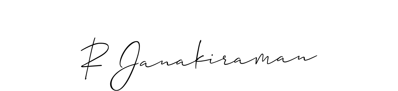 It looks lik you need a new signature style for name R Janakiraman. Design unique handwritten (Allison_Script) signature with our free signature maker in just a few clicks. R Janakiraman signature style 2 images and pictures png