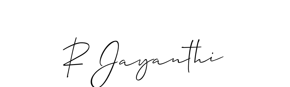 Once you've used our free online signature maker to create your best signature Allison_Script style, it's time to enjoy all of the benefits that R Jayanthi name signing documents. R Jayanthi signature style 2 images and pictures png