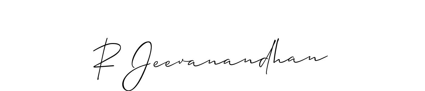 Best and Professional Signature Style for R Jeevanandhan. Allison_Script Best Signature Style Collection. R Jeevanandhan signature style 2 images and pictures png