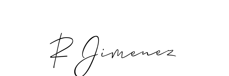 Make a short R Jimenez signature style. Manage your documents anywhere anytime using Allison_Script. Create and add eSignatures, submit forms, share and send files easily. R Jimenez signature style 2 images and pictures png