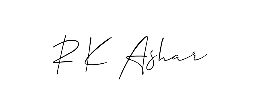 Check out images of Autograph of R K Ashar name. Actor R K Ashar Signature Style. Allison_Script is a professional sign style online. R K Ashar signature style 2 images and pictures png