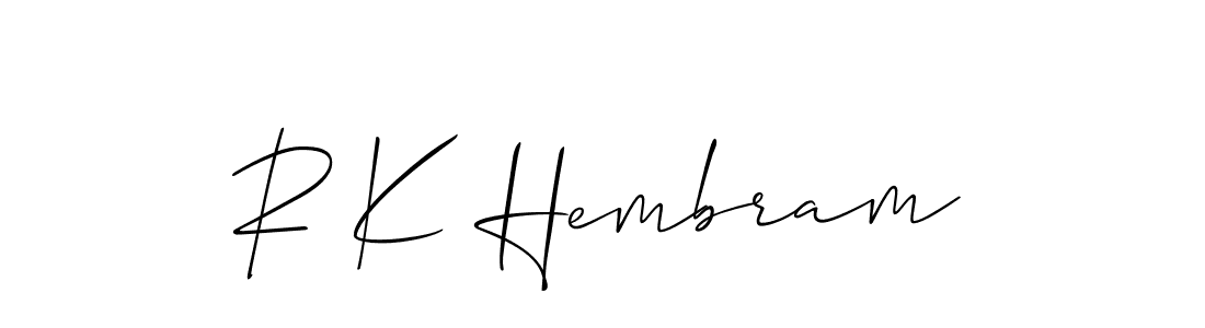 You can use this online signature creator to create a handwritten signature for the name R K Hembram. This is the best online autograph maker. R K Hembram signature style 2 images and pictures png