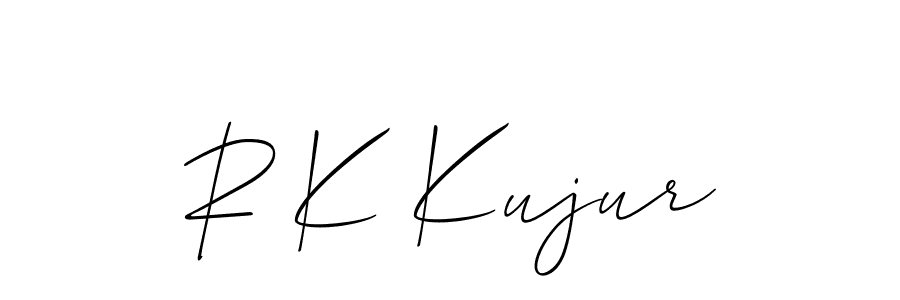 How to make R K Kujur signature? Allison_Script is a professional autograph style. Create handwritten signature for R K Kujur name. R K Kujur signature style 2 images and pictures png