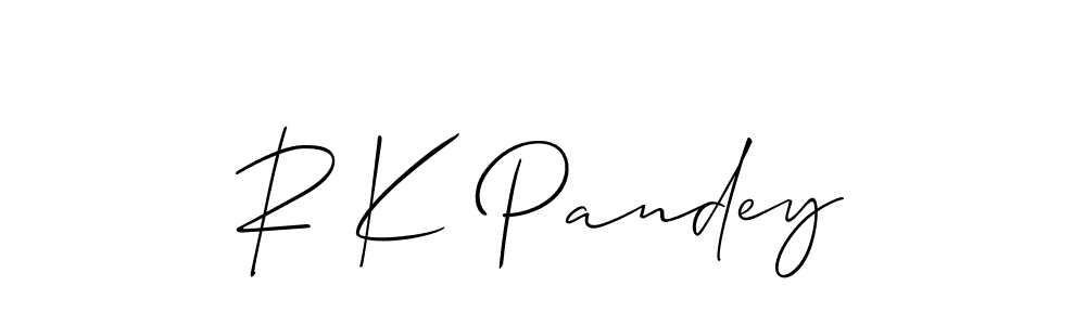 How to make R K Pandey signature? Allison_Script is a professional autograph style. Create handwritten signature for R K Pandey name. R K Pandey signature style 2 images and pictures png