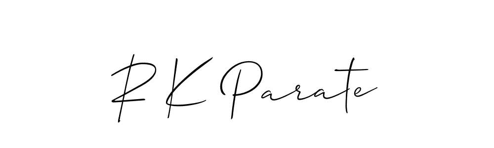 Make a beautiful signature design for name R K Parate. Use this online signature maker to create a handwritten signature for free. R K Parate signature style 2 images and pictures png