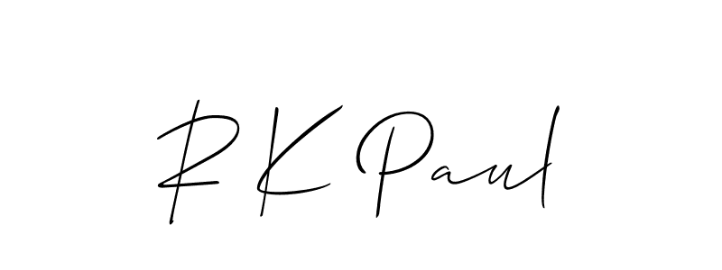 Make a short R K Paul signature style. Manage your documents anywhere anytime using Allison_Script. Create and add eSignatures, submit forms, share and send files easily. R K Paul signature style 2 images and pictures png