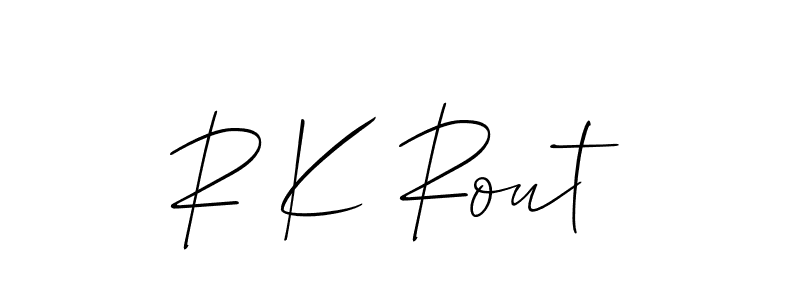 Check out images of Autograph of R K Rout name. Actor R K Rout Signature Style. Allison_Script is a professional sign style online. R K Rout signature style 2 images and pictures png