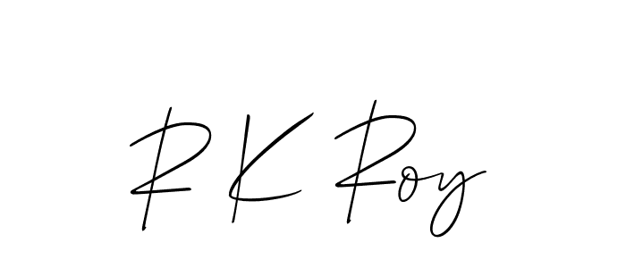 Use a signature maker to create a handwritten signature online. With this signature software, you can design (Allison_Script) your own signature for name R K Roy. R K Roy signature style 2 images and pictures png