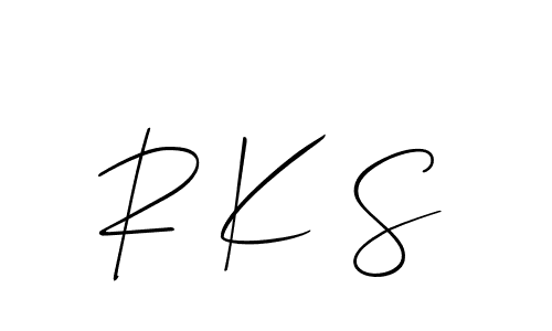 Create a beautiful signature design for name R K S. With this signature (Allison_Script) fonts, you can make a handwritten signature for free. R K S signature style 2 images and pictures png