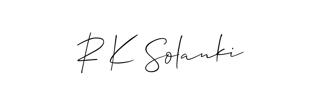 Also we have R K Solanki name is the best signature style. Create professional handwritten signature collection using Allison_Script autograph style. R K Solanki signature style 2 images and pictures png