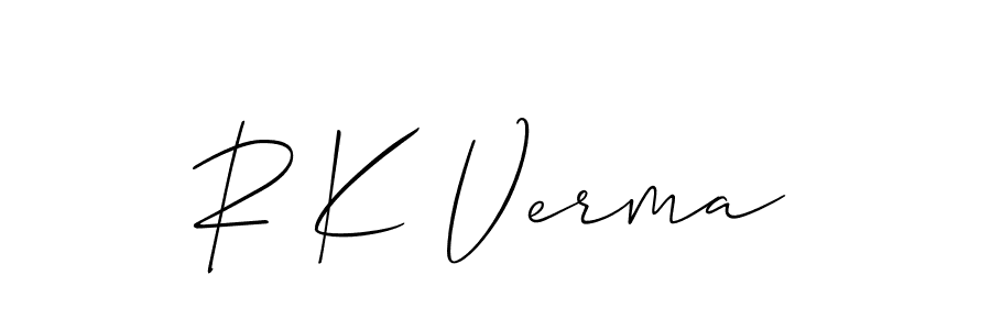 Best and Professional Signature Style for R K Verma. Allison_Script Best Signature Style Collection. R K Verma signature style 2 images and pictures png