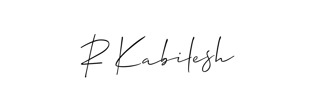 Here are the top 10 professional signature styles for the name R Kabilesh. These are the best autograph styles you can use for your name. R Kabilesh signature style 2 images and pictures png