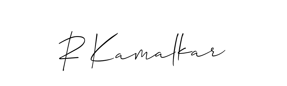 R Kamalkar stylish signature style. Best Handwritten Sign (Allison_Script) for my name. Handwritten Signature Collection Ideas for my name R Kamalkar. R Kamalkar signature style 2 images and pictures png