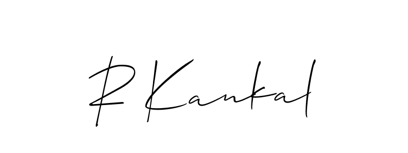 Make a beautiful signature design for name R Kankal. Use this online signature maker to create a handwritten signature for free. R Kankal signature style 2 images and pictures png