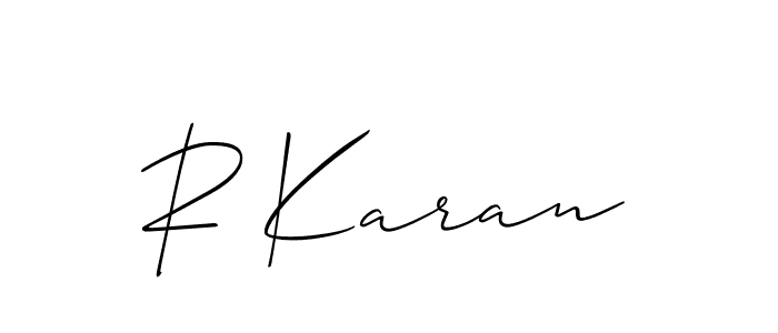 Once you've used our free online signature maker to create your best signature Allison_Script style, it's time to enjoy all of the benefits that R Karan name signing documents. R Karan signature style 2 images and pictures png