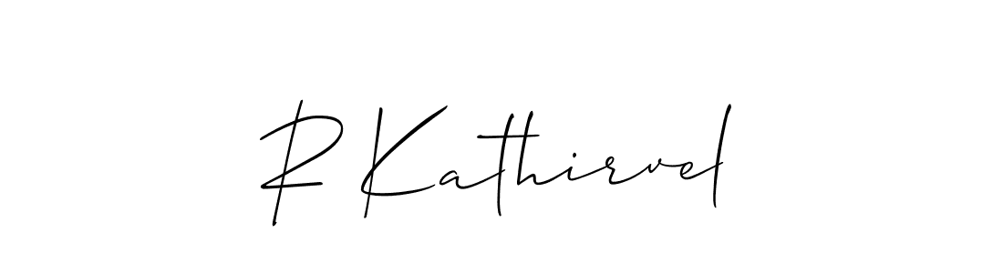 Make a beautiful signature design for name R Kathirvel. Use this online signature maker to create a handwritten signature for free. R Kathirvel signature style 2 images and pictures png