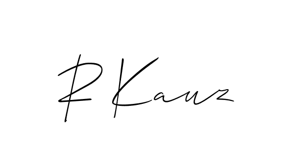 Use a signature maker to create a handwritten signature online. With this signature software, you can design (Allison_Script) your own signature for name R Kauz. R Kauz signature style 2 images and pictures png