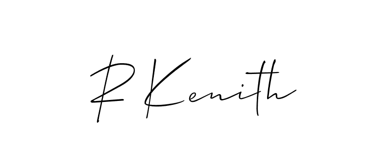 R Kenith stylish signature style. Best Handwritten Sign (Allison_Script) for my name. Handwritten Signature Collection Ideas for my name R Kenith. R Kenith signature style 2 images and pictures png