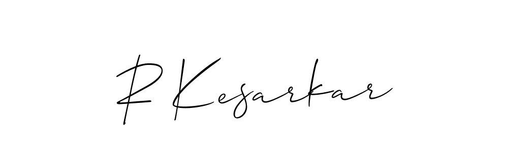 Make a short R Kesarkar signature style. Manage your documents anywhere anytime using Allison_Script. Create and add eSignatures, submit forms, share and send files easily. R Kesarkar signature style 2 images and pictures png