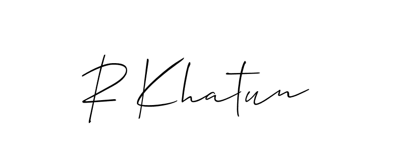 See photos of R Khatun official signature by Spectra . Check more albums & portfolios. Read reviews & check more about Allison_Script font. R Khatun signature style 2 images and pictures png