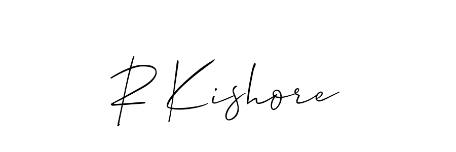 Here are the top 10 professional signature styles for the name R Kishore. These are the best autograph styles you can use for your name. R Kishore signature style 2 images and pictures png