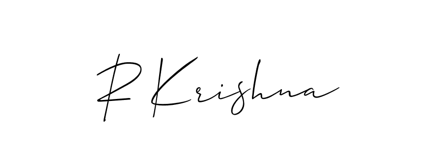 R Krishna stylish signature style. Best Handwritten Sign (Allison_Script) for my name. Handwritten Signature Collection Ideas for my name R Krishna. R Krishna signature style 2 images and pictures png