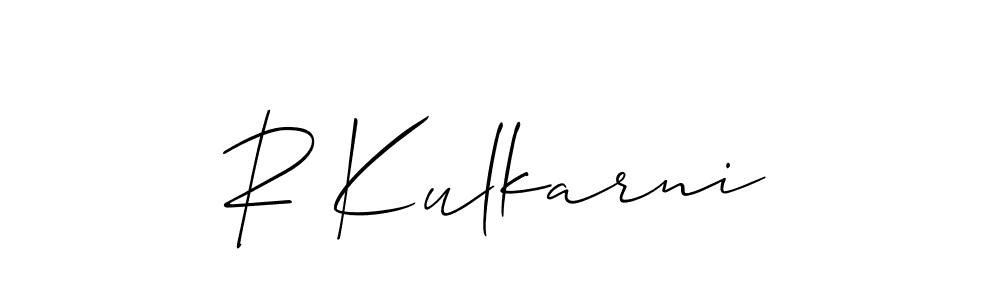 Best and Professional Signature Style for R Kulkarni. Allison_Script Best Signature Style Collection. R Kulkarni signature style 2 images and pictures png
