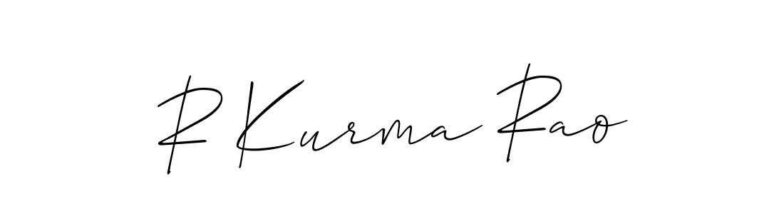 How to Draw R Kurma Rao signature style? Allison_Script is a latest design signature styles for name R Kurma Rao. R Kurma Rao signature style 2 images and pictures png