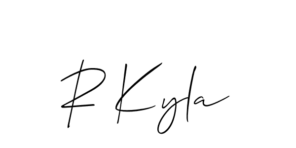 Make a beautiful signature design for name R Kyla. Use this online signature maker to create a handwritten signature for free. R Kyla signature style 2 images and pictures png