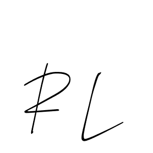 Use a signature maker to create a handwritten signature online. With this signature software, you can design (Allison_Script) your own signature for name R L. R L signature style 2 images and pictures png