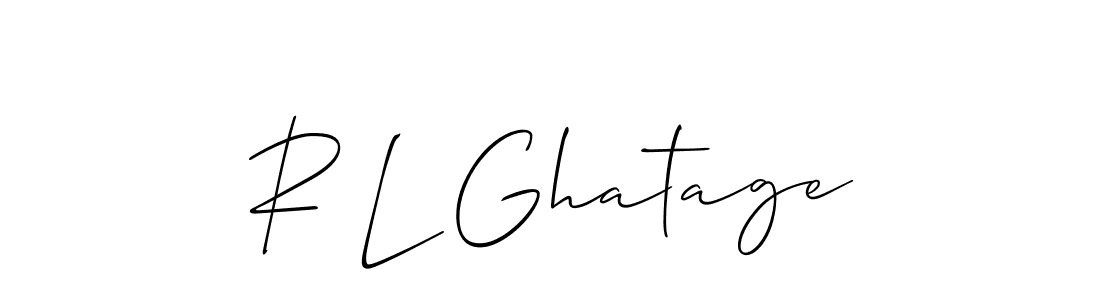 This is the best signature style for the R L Ghatage name. Also you like these signature font (Allison_Script). Mix name signature. R L Ghatage signature style 2 images and pictures png
