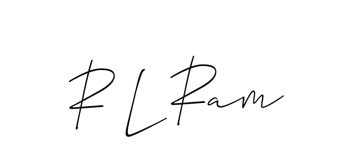 Check out images of Autograph of R L Ram name. Actor R L Ram Signature Style. Allison_Script is a professional sign style online. R L Ram signature style 2 images and pictures png