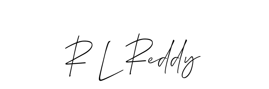 Allison_Script is a professional signature style that is perfect for those who want to add a touch of class to their signature. It is also a great choice for those who want to make their signature more unique. Get R L Reddy name to fancy signature for free. R L Reddy signature style 2 images and pictures png