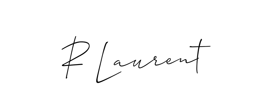 How to make R Laurent signature? Allison_Script is a professional autograph style. Create handwritten signature for R Laurent name. R Laurent signature style 2 images and pictures png