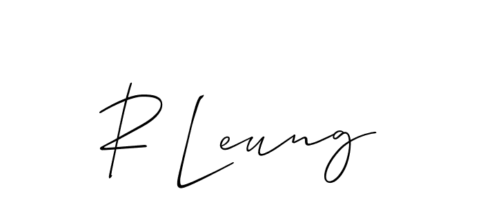 This is the best signature style for the R Leung name. Also you like these signature font (Allison_Script). Mix name signature. R Leung signature style 2 images and pictures png