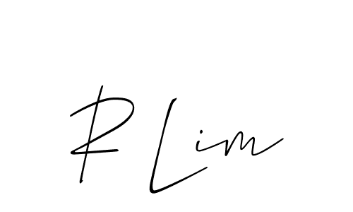 Also You can easily find your signature by using the search form. We will create R Lim name handwritten signature images for you free of cost using Allison_Script sign style. R Lim signature style 2 images and pictures png