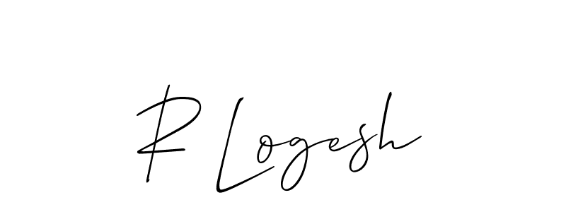 R Logesh stylish signature style. Best Handwritten Sign (Allison_Script) for my name. Handwritten Signature Collection Ideas for my name R Logesh. R Logesh signature style 2 images and pictures png