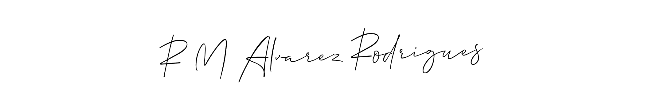Make a beautiful signature design for name R M Alvarez Rodrigues. Use this online signature maker to create a handwritten signature for free. R M Alvarez Rodrigues signature style 2 images and pictures png
