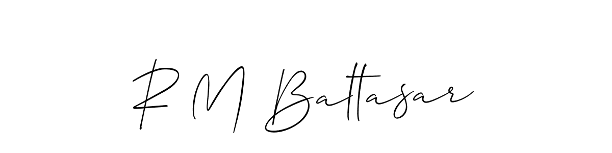 R M Baltasar stylish signature style. Best Handwritten Sign (Allison_Script) for my name. Handwritten Signature Collection Ideas for my name R M Baltasar. R M Baltasar signature style 2 images and pictures png