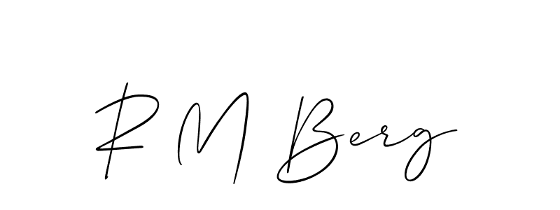 Here are the top 10 professional signature styles for the name R M Berg. These are the best autograph styles you can use for your name. R M Berg signature style 2 images and pictures png