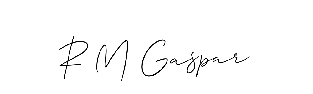 R M Gaspar stylish signature style. Best Handwritten Sign (Allison_Script) for my name. Handwritten Signature Collection Ideas for my name R M Gaspar. R M Gaspar signature style 2 images and pictures png