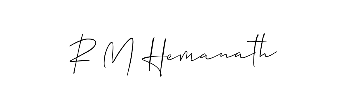 This is the best signature style for the R M Hemanath name. Also you like these signature font (Allison_Script). Mix name signature. R M Hemanath signature style 2 images and pictures png