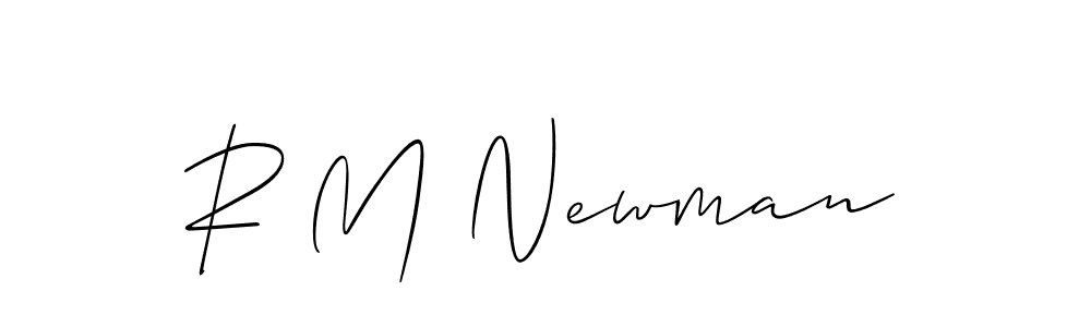 Make a beautiful signature design for name R M Newman. Use this online signature maker to create a handwritten signature for free. R M Newman signature style 2 images and pictures png