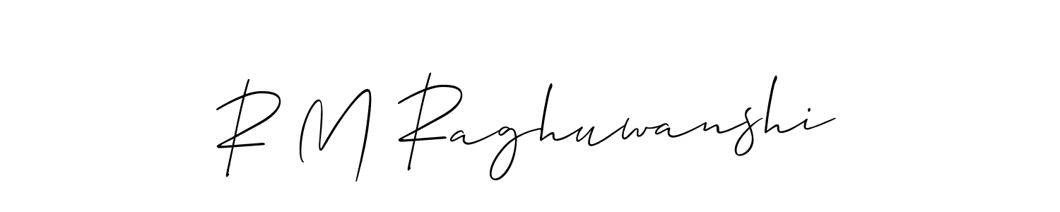 Make a beautiful signature design for name R M Raghuwanshi. Use this online signature maker to create a handwritten signature for free. R M Raghuwanshi signature style 2 images and pictures png