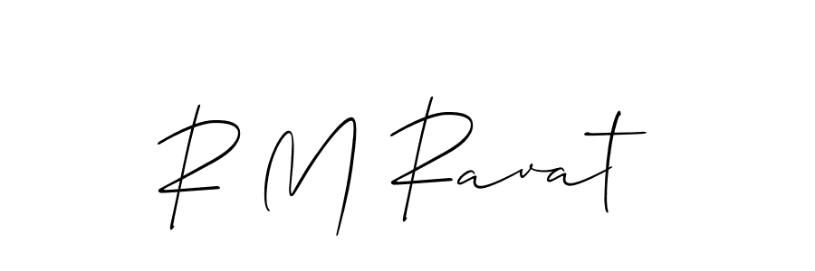 How to Draw R M Ravat signature style? Allison_Script is a latest design signature styles for name R M Ravat. R M Ravat signature style 2 images and pictures png